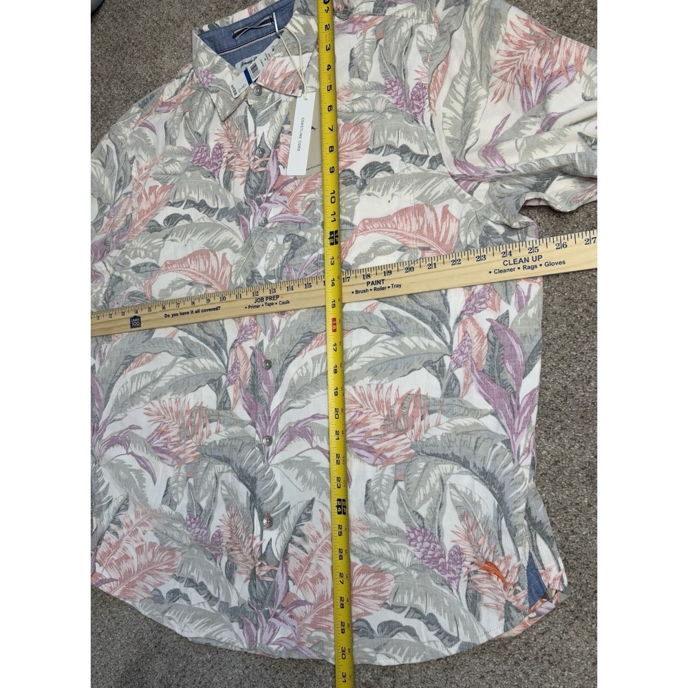 Tommy Bahama Men's XL Shirt Coastline Cord Lush Vines Sweet Chili Floral new - Picture 11 of 11